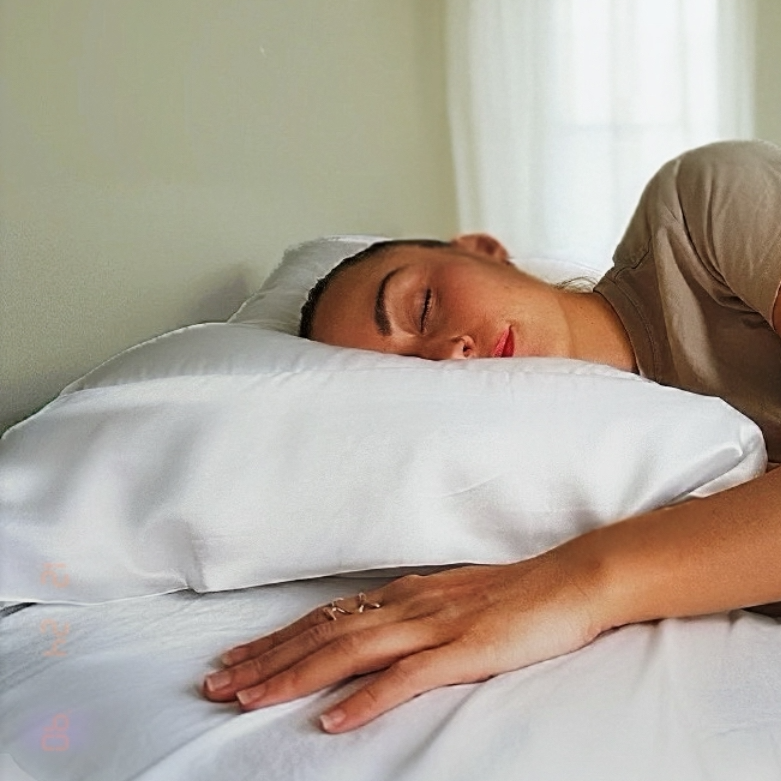 Model on Silk PillowWare standard pillow